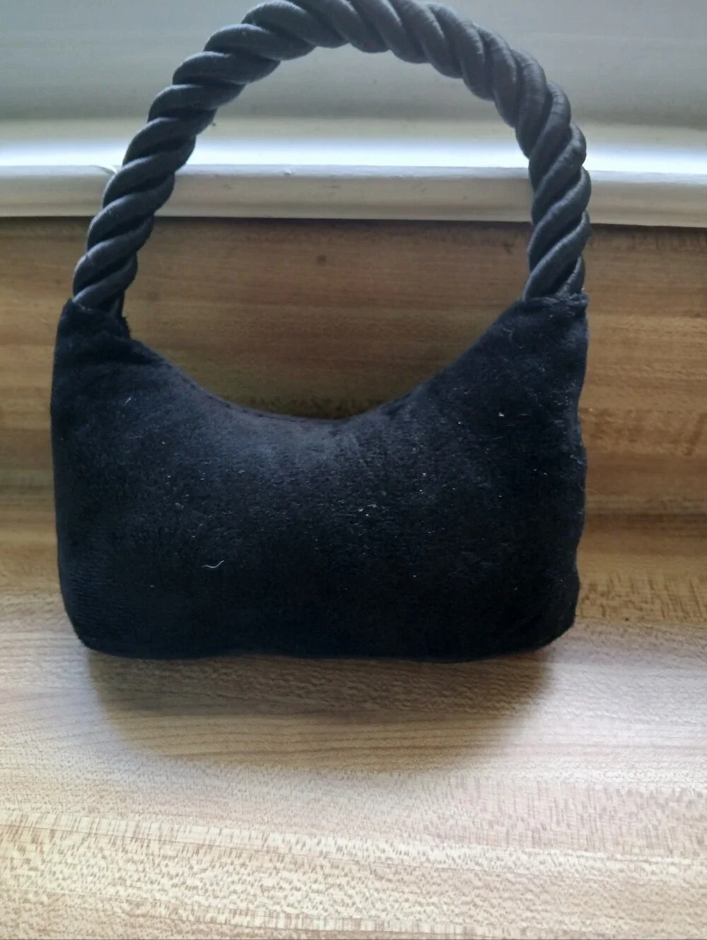 Dog NWT Fashion Black Purse W/Squeaker